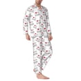 thumbnail image 2 of Fotbe I Love My Dad Pijama de Hombre con Estampado de Manga Larga, Conjunto de 2 Piezas, Ropa de Dormir Suave y Cómoda con Bolsillos-Small, 2 of 7