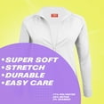 thumbnail image 5 of M&M SCRUBS Women's Ultra Soft Front Zip Warm-Up Scrub Jacket 5200 (White, Large), 5 of 6