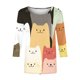 thumbnail image 5 of Karight Women Tops Loose Fit Three Quarter Sleeve V Neck Shirts Y2K Cute Bunny Blouses Dressy Spring Aesthetic Clothes, 5 of 5