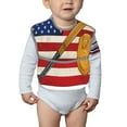 thumbnail image 6 of Kdxio American Flag And Baseball Bibs For Babies, Baby Bibs for Eating, Toddler Bibs, Waterproof Bibs, Feeding Bibs, for Toddlers, Boys, Girls, 6 of 8
