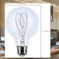 thumbnail image 3 of Satco S11528 G25 Globe LED Light Bulbs 6W 120V 2700K E26 Medium Base Dimmable (6 Pack), 3 of 13