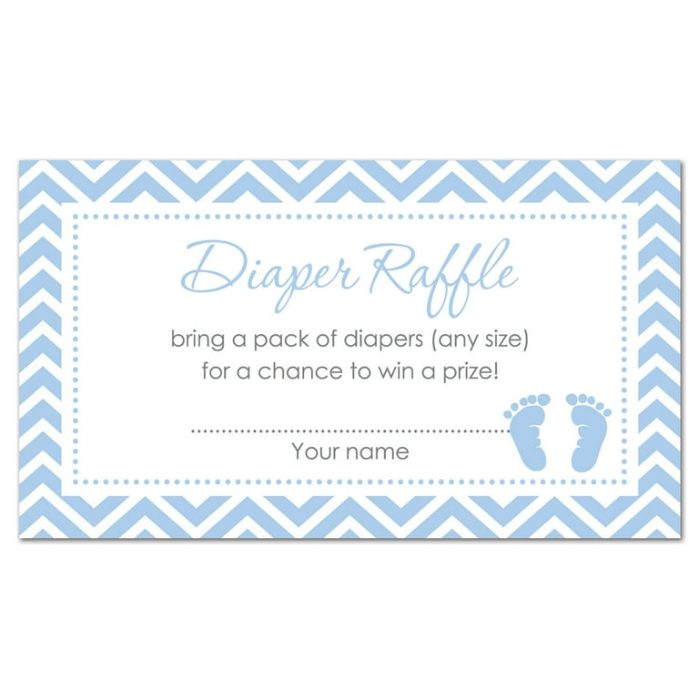Baby shower store raffle tickets