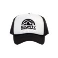 thumbnail image 2 of Gravity Outdoor Company Logo Foam Panel Trucker Hat, White/Black, 2 of 4