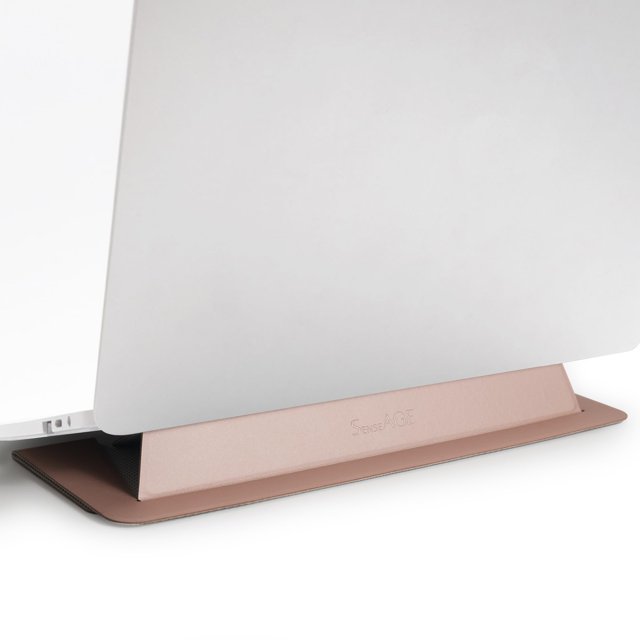 Soporte plegable SenseAge para ordenadores portátiles de hasta 15,4 pulgadas, color rosa oscuro