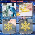 thumbnail image 4 of Adhesivos de pared para ventana de Navidad, copos de nieve, árbol de Navidad, Reno, calcomanías doradas con purpurina para decoraciones navideñas para fiestas en casa Fason HZ-054, 4 of 7