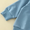 thumbnail image 5 of Hessimy Toddler Boy Clothes Fall Winter Outfit Long Sleeve Sweatshirt Top Jogger Pants Cute 2Pcs Set(Z04-Blue,6-12 Months）, 5 of 7