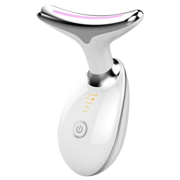 (Versión en Inglés A Continuación) Masajeador Facial Eléctrico (Blanco) 7 Modos (Blanco) Colorido