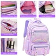 thumbnail image 6 of Fgnfyis School Backpack for Girls Freezer Style Opening Lightweight Friendly Large Capacity Elementary Children Ages 7 18 Kids Backpack Purple, 6 of 6