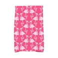 thumbnail image 2 of Simply Daisy, 16 x 25 inch, Flamingo Heart Martini, Animal Print Kitchen Towel, Coral, 2 of 2