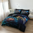 thumbnail image 2 of Sea Turtle Comforter Set 8 Pieces Sea Turtle Bed in a Bag 100% Soft Microfiber Ocean Comforter Set for Bedroom Marine Life Bedding Comforter Set for Girls Boys Ocean Beach Theme Coastal Bedding Set, 2 of 18