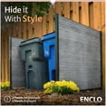 thumbnail image 4 of Enclo Lincoln Charcoal Color Outdoor No Dig WoodTek Vinyl Privacy Screen Enclosure for Garbage Bins and Air Conditioners (42in x 42in - 2 panels), 4 of 11