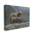 thumbnail image 3 of Stupell Industries Bear Family Mountain Landscape Animals & Insects Painting Gallery Wrapped Canvas Print Wall Art, 40 x 30, 3 of 7