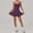 Purple, variant on SKQIT Athletic Dress for Women Tennis Dress with Built-in Shorts and Bra, Workout Golf Summer Dresses with Pockets