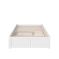 thumbnail image 3 of Leo & Lacey Urban Traditional Hardwood Storage Platform Bed, Full, White, 3 of 4
