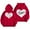 Red, variant on Hooded Sweat Shirt for Women Tan Hoodie Full Length Hoodies for Women Hooded Top Lightweight Sweatshirts Hoodies Word Graphic Sweatshirts Hoodie Red M