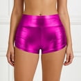 thumbnail image 2 of Lixiuxyad Women Shorts Summer Casual Solid Color Faux Shorts For Club Stage Performance And Night Out Party Hot Sizes S-2XL,Pink, 2 of 7