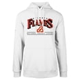 thumbnail image 2 of Men's Levelwear White Atlanta Flames Retro Podium Spellout Pullover Hoodie, 2 of 3