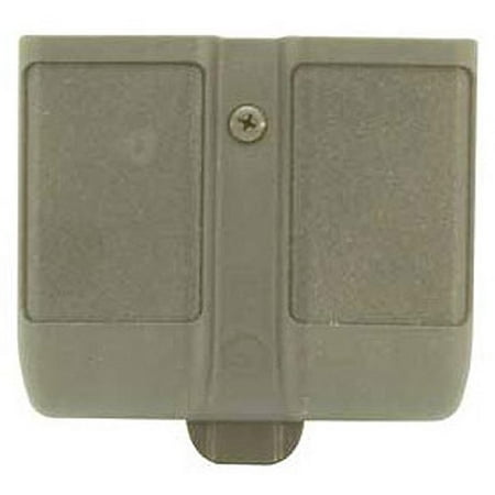 Blackhawk Single - BLACKHAWK DOUBLE MAGAZINE CASE 9MM/40 CAL/45 CAL/357SIG SINGLE STACK BLACK SYNTHETIC