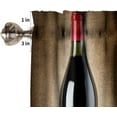 thumbnail image 6 of Wine Kitchen Curtains Valance, Rustic Grape Themed Curtains Farmhouse Fruit Barrels Wall Vintage Winery Art Rod Pocket Window Valance, for Bedroom Living Room Cafe 1 Panels W54xL18in, 6 of 6