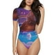 thumbnail image 1 of Balery Capybara Bathtub Fun Body de cuello redondo de manga corta para mujer Tops de manga corta Tops básicos-Medium, 1 of 7