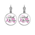 thumbnail image 1 of Fiudx Pendientes de Concienciación Sobre El Cáncer de Mama, Elegantes Ganchos de Aleación, Accesorio Brillante para El Día a Día, Regalo Perfecto para Aniversarios, Cumpleaños o para El Cuidado Perso, 1 of 2