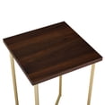 thumbnail image 4 of Manor Park Modern Wood and Metal End Table, Dark Walnut/Gold, 4 of 8