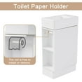 thumbnail image 6 of Bellemave 18.6” Small Bathroom Vanity Set with Sink and Left or Right Side Storage White Bathroom Storage Cabinet Free Standing Single Basin Vanity (18.6”, Left or Right Side Storage), 6 of 11