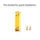 thumbnail image 5 of Yuarrent Tuerca de guitarra en forma de L 6 cuerdas almohadas Metal ranurado resistente duradero instrumento Musical bajo eléctrico Kit suministros Accesorios para instrumentos musicales Oro Yuarrent OD032189-02, 5 of 6