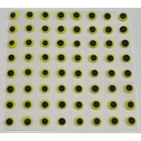 Edible Halloween Yellow Candy Eyeballs Icing Royal Eyes Candy Eyes 1/4" 120 count