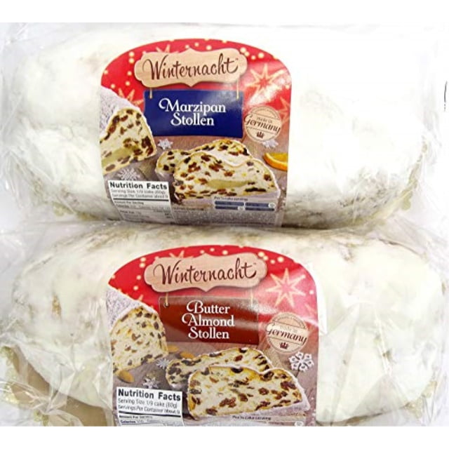 Winternacht Variety Pack Of 2 Full Size German Stollen Butter Almond Marzipan Walmart Com