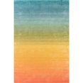 thumbnail image 1 of Trans-Ocean Imports ACA57920644 5 ft. x 7 ft. 6 in. Liora Manne Arca Ombre Indoor Hand Loomed Rectangle Rug - Rainbow, 1 of 5