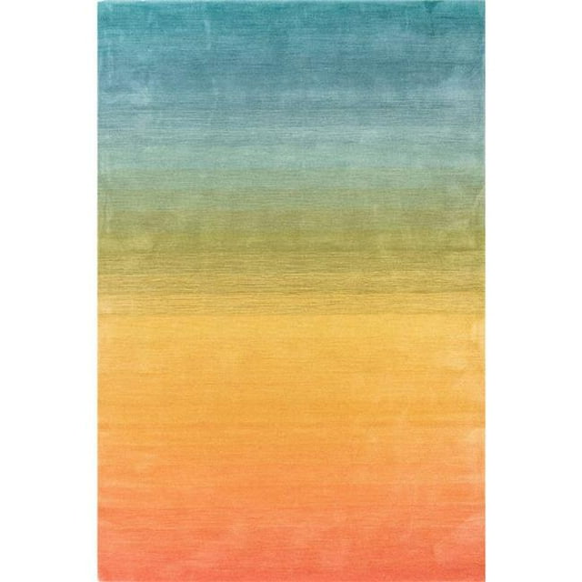 Trans-Ocean Imports ACA57920644 5 ft. x 7 ft. 6 in. Liora Manne Arca Ombre Indoor Hand Loomed Rectangle Rug - Rainbow