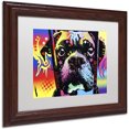 thumbnail image 2 of Trademark Fine Art "Choose Adoption Boxer" Canvas Art by Dean Russo, White Matte, Wood Frame, 2 of 4