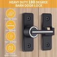 thumbnail image 5 of Luminous Barn Door Lock,Sliding Barn Door Latch,180 Degree Heavy Duty Gate Latch Suitable for Garden,Garage, 5 of 6