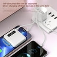 thumbnail image 4 of Taicans Power Bank,Power Bank Portable Charger,Mini Power Bank 6000mAh,10w Max Fast Charging Portable Charger with Built-in Cables,USB C Phone Battery Pack for All Phone（White）, 4 of 6