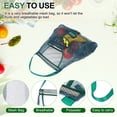 thumbnail image 3 of 2Pcs Hanging Mesh Storage Bags, Breathable Shopping Handbag, Reusable Produce Bag for Fruit, Vegetable, 50x40cm (Green), 3 of 6