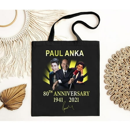 vintage Limited NEW! Paul Anka Canadian-American Musician Actor 80th Tote Bag S--TH17875