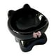 thumbnail image 5 of Tazón de gato elevado inclinado Tazón de alimentación de mascotas Minimalista Anti vómitos Protección contra el cuello Dispensador de alimentos de negro, 5 of 9