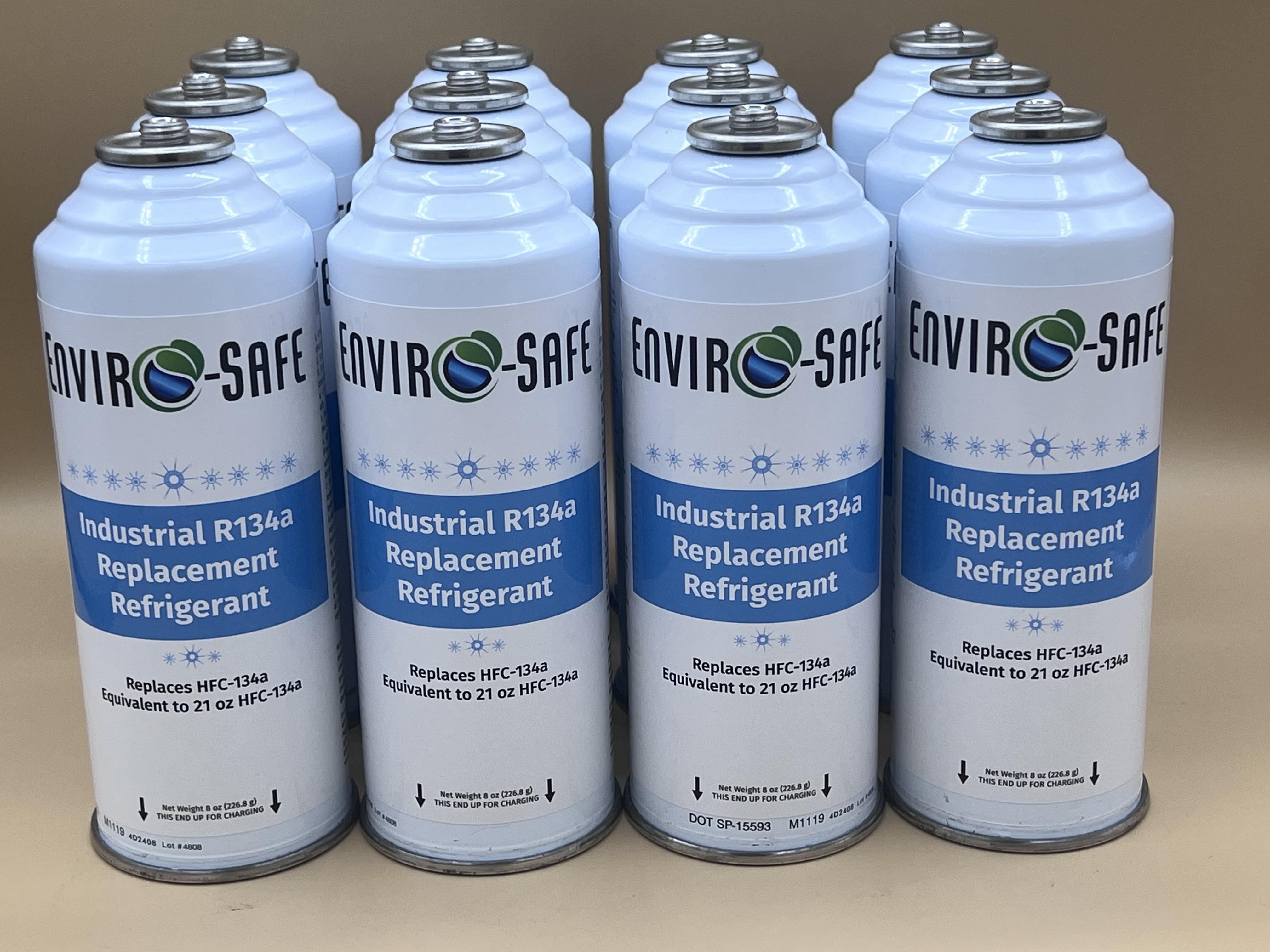 Envirosafe R134a, R134, R-134a Replacement Refrigerant with (Dye