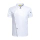 thumbnail image 4 of Chaqueta de chef para hombre, de manga corta, con botones a presión, transpirable, para trabajo y servicio de alimentos 3XL Talla Blanco, 4 of 8