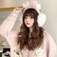 thumbnail image 5 of Sanrio Genuine Cute Cartoon High Color Value Winter Warm Cold-proof Ear Protection Travel with Contrast Color Hair Ball Ear Warm, 5 of 5
