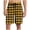 Yellow, variant on ZToonmas Men's Casual Pajama Shorts Bermuda Shorts Plaid Elastic Waist Drawstring Sports Fitness Shorts