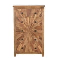 thumbnail image 3 of Taran Designs Carla Starburst 6-Drawer Farmhouse Wood Chest in Brown, 3 of 8