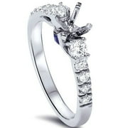 Pompeii 3/8ct Diamond Engagement Ring Setting 950 Platinum (G/H,SI1-SI2)