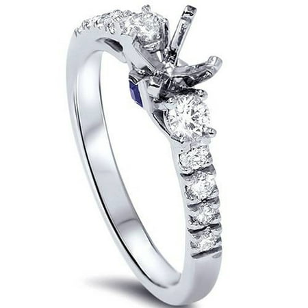 Pompeii 3/8ct Diamond Engagement Ring Setting 950 Platinum (G/H,SI1-SI2)