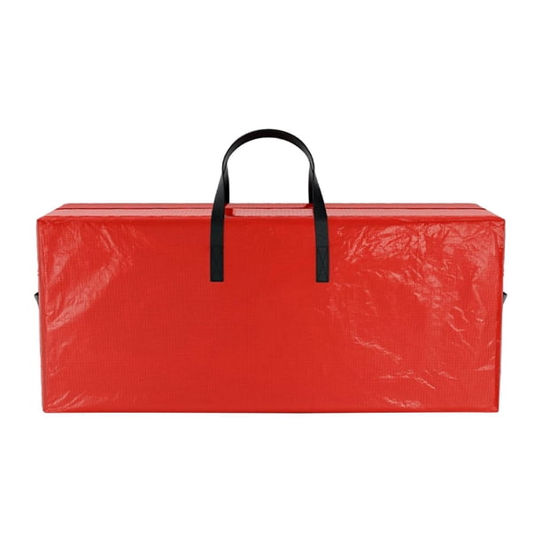 Bolsa de almacenamiento para árbol de Navidad, grande, duradera. Rojo 135x34x68cm