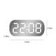 thumbnail image 3 of Reloj despertador digital Simples LED Pantalla digital grande Reloj despertador de moda con múltiples configuraciones Características Escritorio Mesita de noche Estudio Cocina Reloj de espejo (blanco), 3 of 7