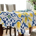 thumbnail image 3 of Ryvnso Bohomia Blue and Yellow Rectangle Table Cloth Tablecover Dinning Tablecloth 54"x54", 3 of 8