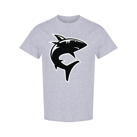 Scary Shark Silhouette T-Shirt Men -Image by Shutterstock, Male Small