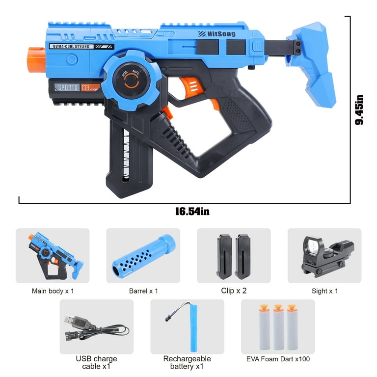 Toys Gun Soft Bullets & Eco Friendly Toys Foam Blaster With EVA